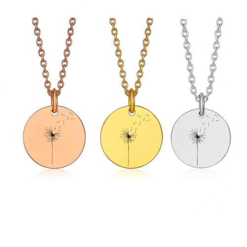 Handmade Molten Dandelion Necklace for Women