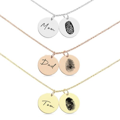 Personalized Fingerprint Pendant for Men or Women