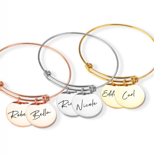 Personalized Name Bracelet with 1 to 6 Kids Names