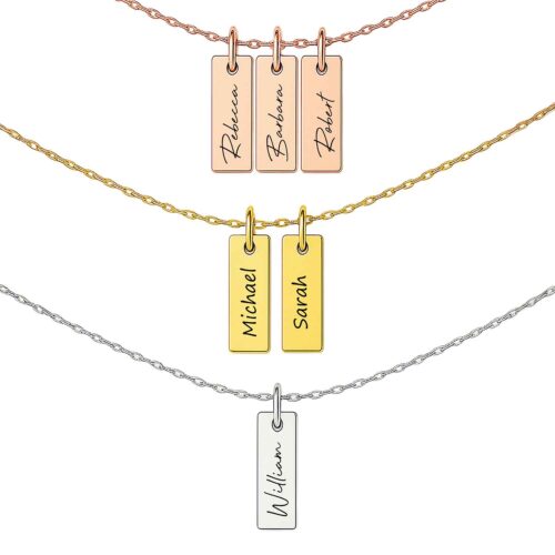 Personalized Family Name Necklace – Gift for Mom, Grandma, or Wife
