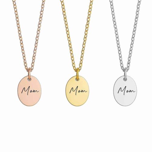Mom Necklace Custom Engraved – Meaningful Gifts for Mom from Kids