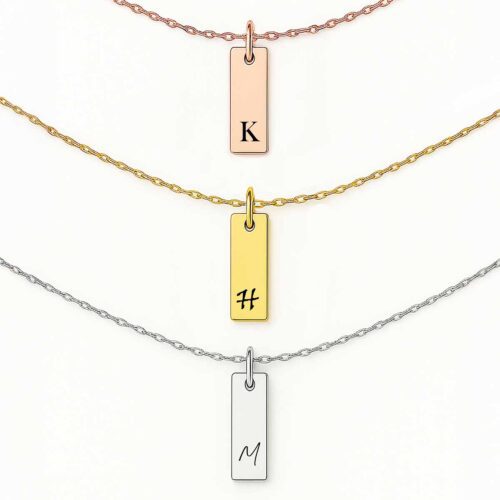 Personalized Initial Charm Pendant for Women or Men